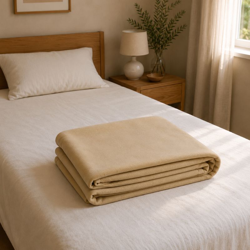 Couverture Polaire Beige