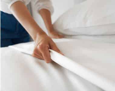 Linge de lit jetable