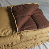 Couette Chaude Reversible Camel/Taupe zoom