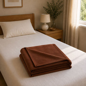 Couverture Polaire Marron